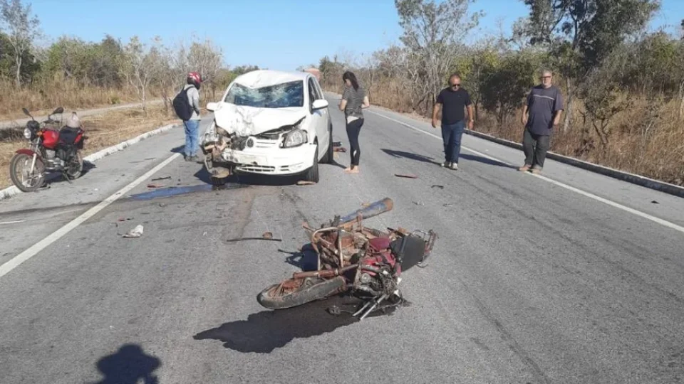 Motociclista morre em colisão frontal na BR-010, zona rural de Natividade-TO
