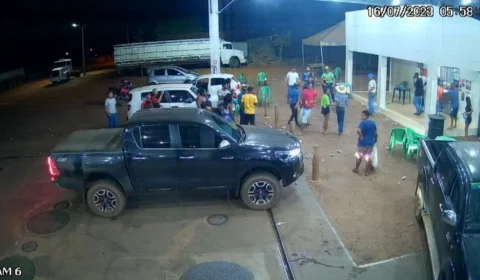 Vídeo: após briga, homem é morto a tiros em posto de gasolina em Tocantins