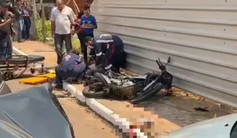 VÍDEO: acidente de trânsito deixa motociclista com perna decepada no Acre