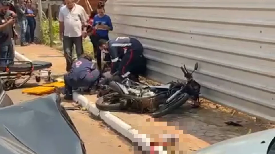 VÍDEO: acidente de trânsito deixa motociclista com perna decepada no Acre