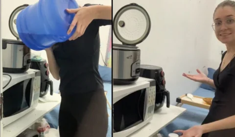 VÍDEO: jovem que mora no banheiro do trabalho viraliza no TikTok