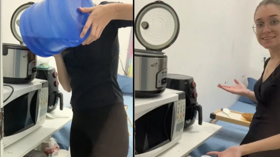 VÍDEO: jovem que mora no banheiro do trabalho viraliza no TikTok