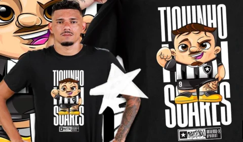 Em alta no Botafogo, Tiquinho Soares vira tema de coleção de produtos oficiais
