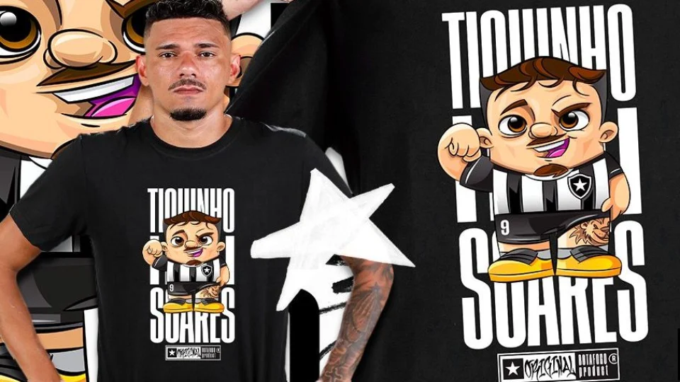 Em alta no Botafogo, Tiquinho Soares vira tema de coleção de produtos oficiais