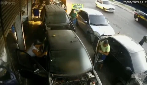 VÍDEO: mecânico é baleado enquanto realizava atendimento em oficina de Manaus