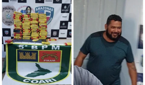 VÍDEO: vereador é preso com 95kg de cocaína em Coari, no interior do AM