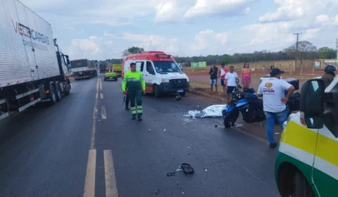 TO: uma pessoa morre e duas ficam feridas em acidente na BR-153