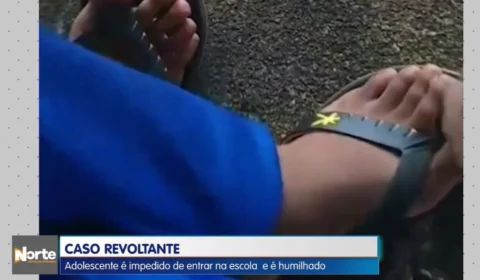 VÍDEO: Aluno é expulso de escola por usar chinelo, em Roraima