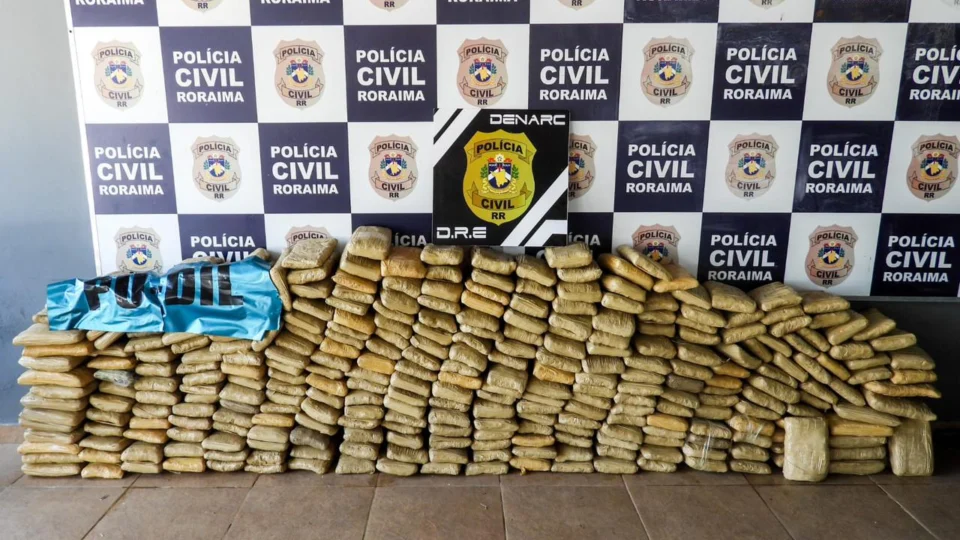 Polícia apreende quase 300 kg de skunk após aeronave cair em RR