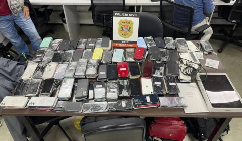Suspeito de receptar celulares na capital de SP é preso com 312 aparelhos