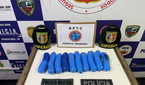 Drogas são apreendidas dentro de sacas com bodó em Coari, no Amazonas