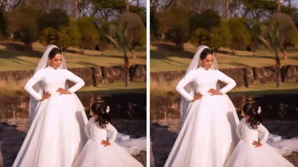 Casamento Maíra Cardi: Sophia usa vestido igual da mãe durante cerimônia