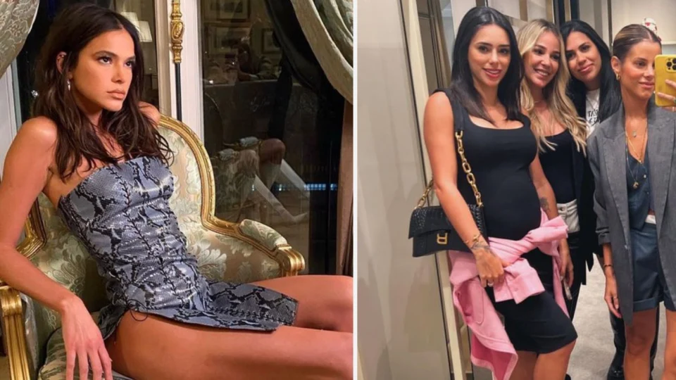 Fãs de Bruna Marquezine criticam Shantal por postar foto com noiva de Neymar