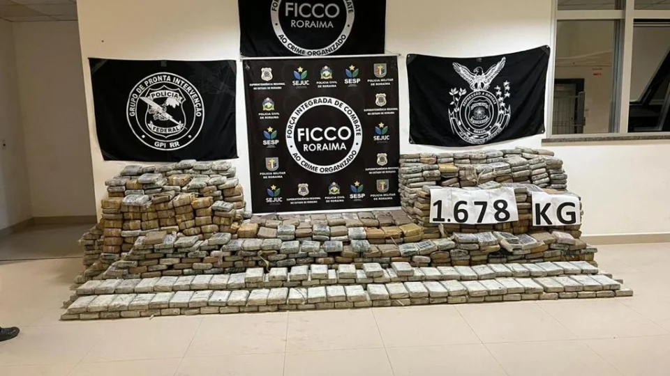 Recorde: mais de 1600 kg de drogas são apreendidos no interior de Roraima
