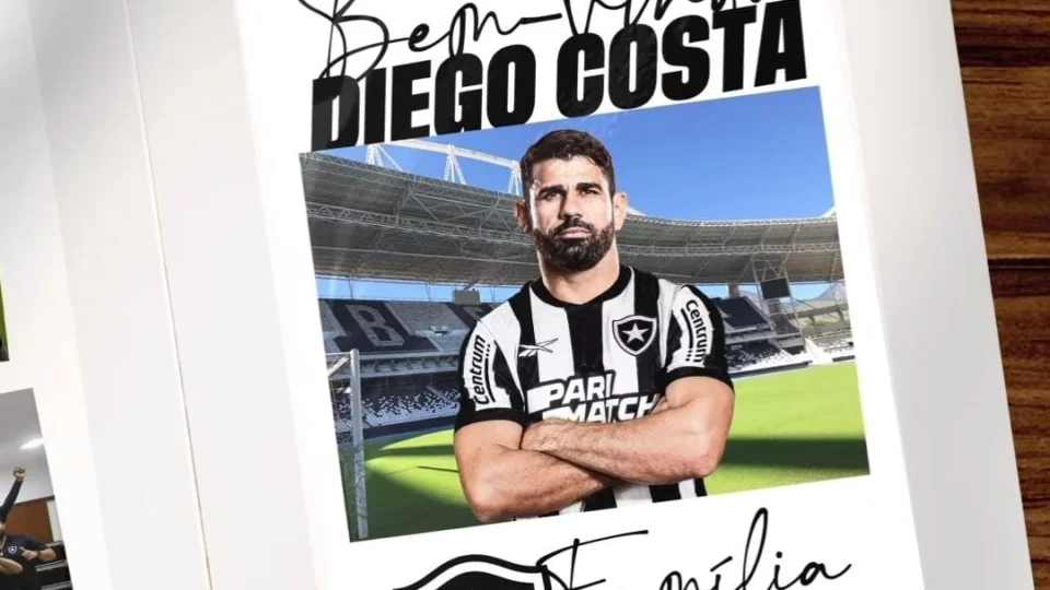 Botafogo anuncia contratação do atacante Diego Costa: ‘família botafoguense’