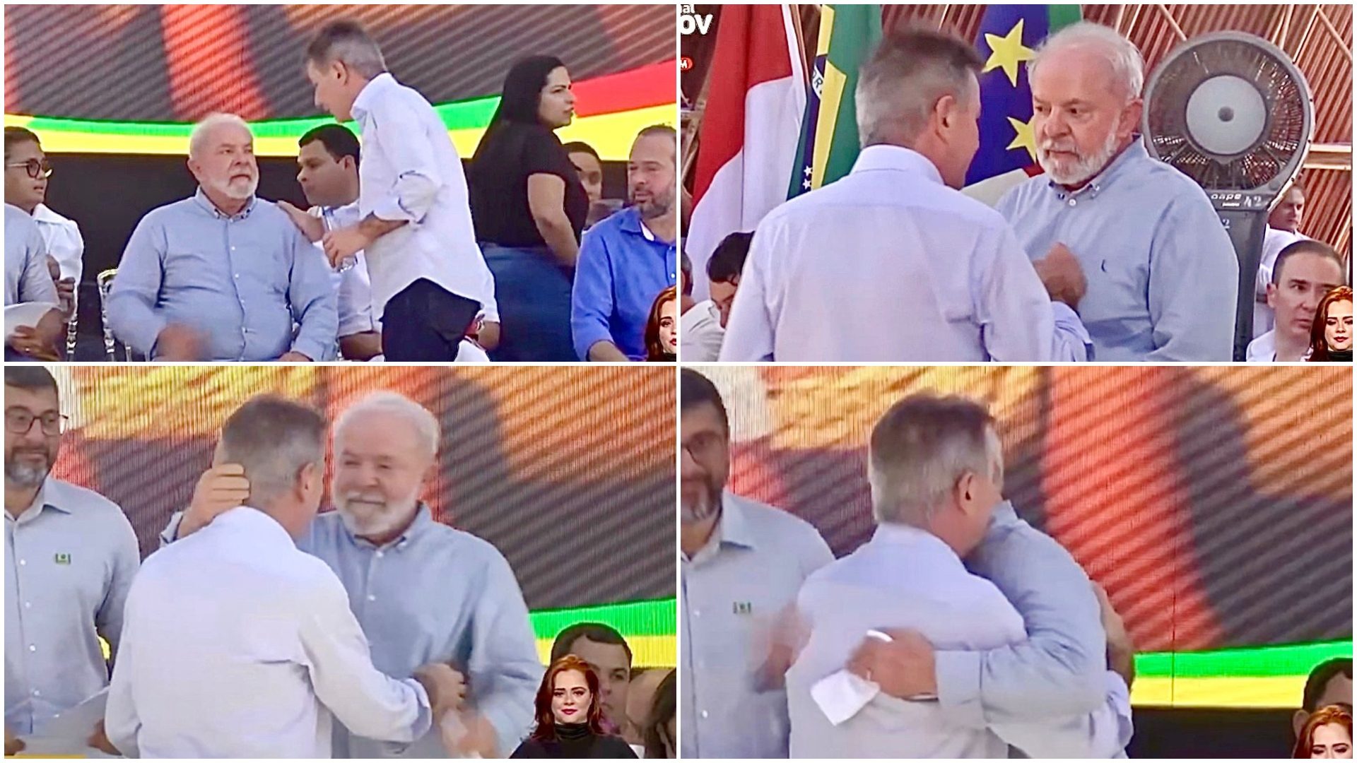 Governador Denarium afaga presidente Lula no Amazonas - Foto: Reprodução/Youtube @canalgov