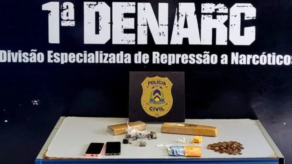 Suspeito de tráfico de drogas é preso em operação policial no Tocantins