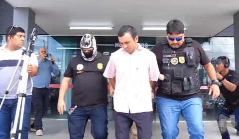 VÍDEO: homem é preso suspeito de atear fogo na casa da sogra em Manaus