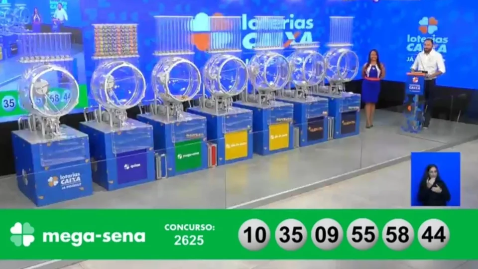 VÍDEO: confira números sorteados na Mega-Sena 2625 neste sábado, 26