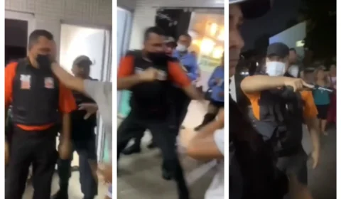 VÍDEO: vigilante e paciente trocam socos no HPS 28 de agosto, em Manaus