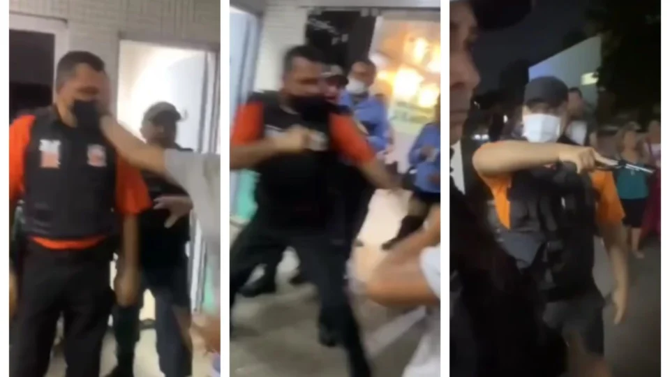 VÍDEO: vigilante e paciente trocam socos no HPS 28 de agosto, em Manaus