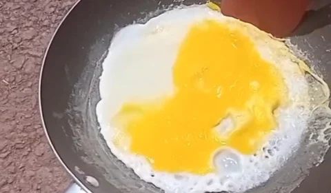 Vídeo: adolescente frita ovo com calor do sol em Araguaína, no TO