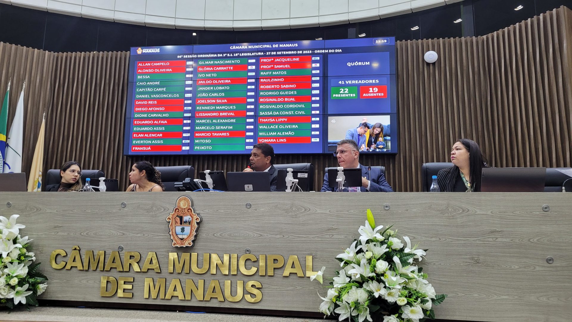Caio André no plenário da Câmara Municipal de Manaus (CMM) - Foto: Beatriz Braga/Portal Norte