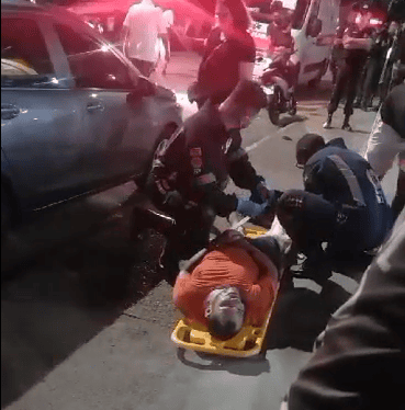 Homem foi atendido pelo SAMU - Foto: Reprodução/WhatsApp RR