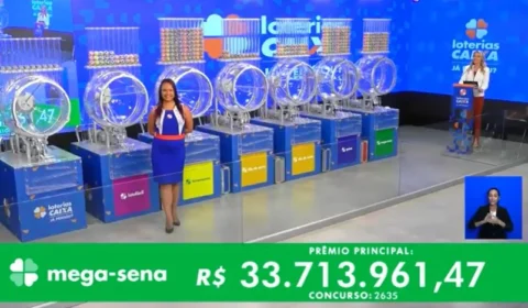VÍDEO: confira números sorteados na Mega-Sena 2635 nesta quinta-feira, 21