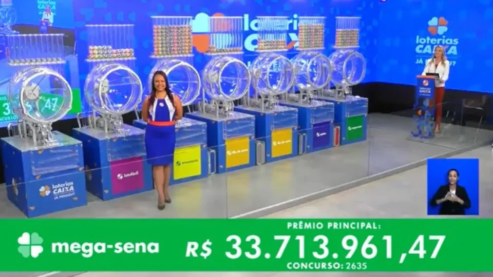VÍDEO: confira números sorteados na Mega-Sena 2635 nesta quinta-feira, 21