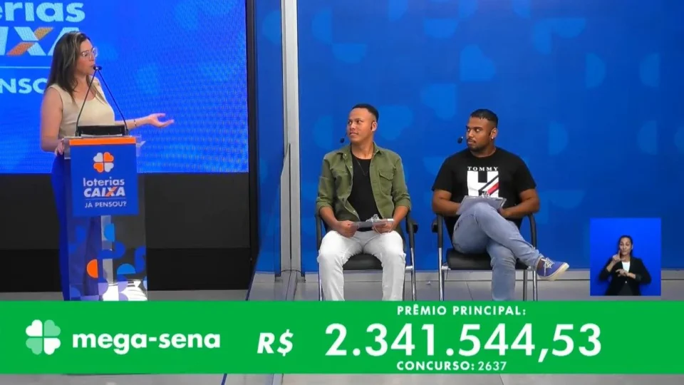 VÍDEO: confira números sorteados na Mega-Sena 2637