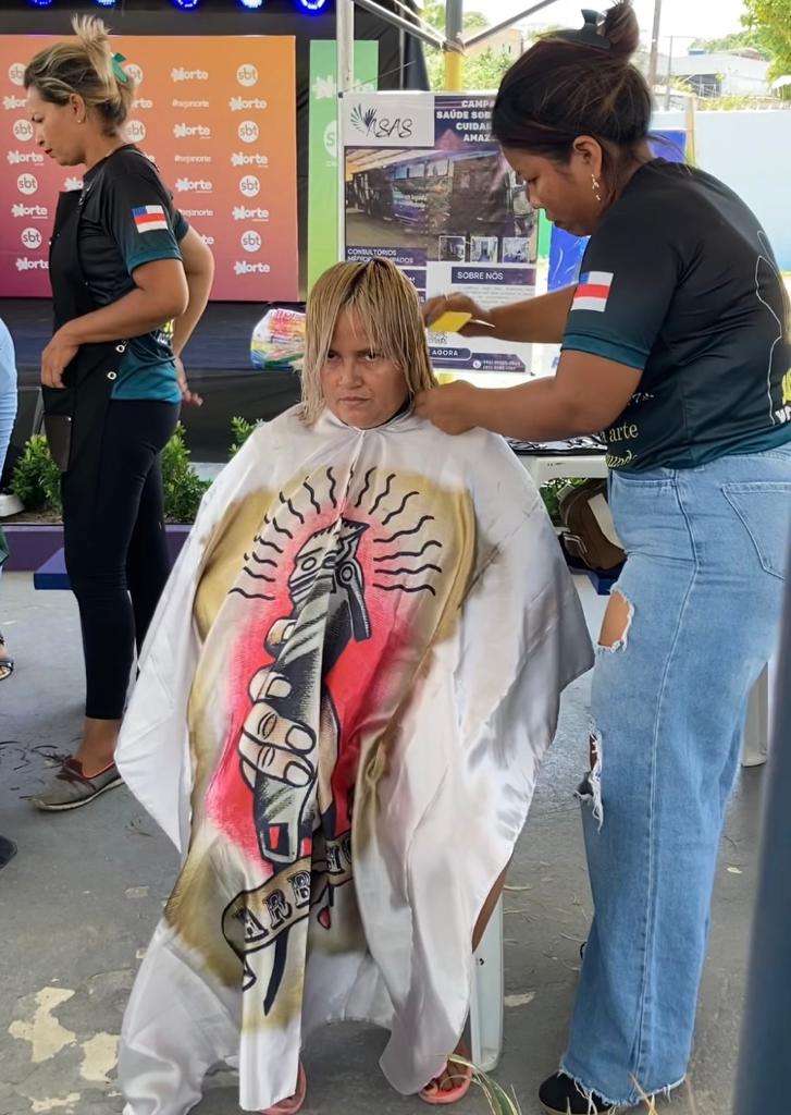 Cortes de cabelos feminino, masculino e infantil realizado pela equipe da Tesoura Ninja - Foto: Andrezza Souza/ GNC