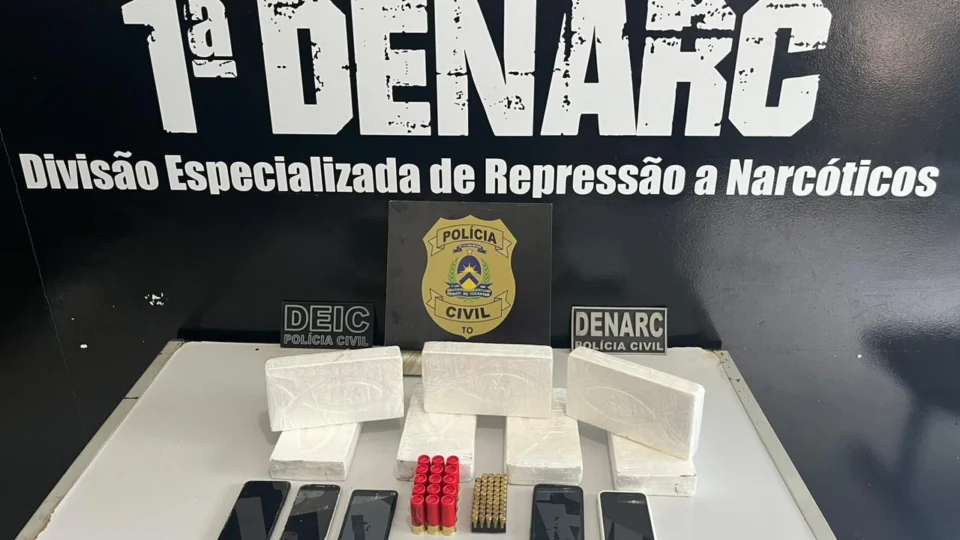 Dupla é presa com 7kg de drogas em ‘Operação Paz’ no Tocantins