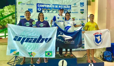 Atletas conquistam 7 novos recordes em Campeonato de Natação em Boa Vista