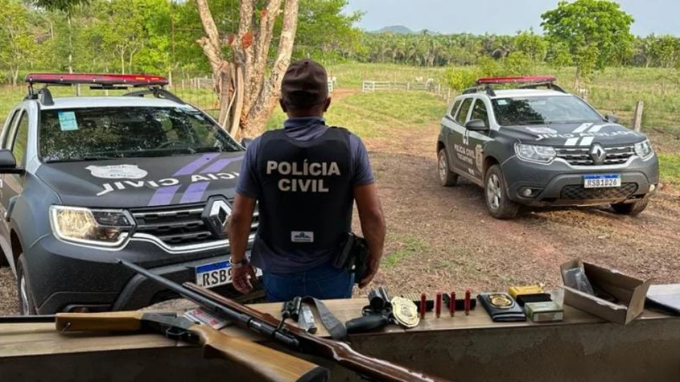 Idoso investigado por homicídio é preso por posse ilegal de arma em TO