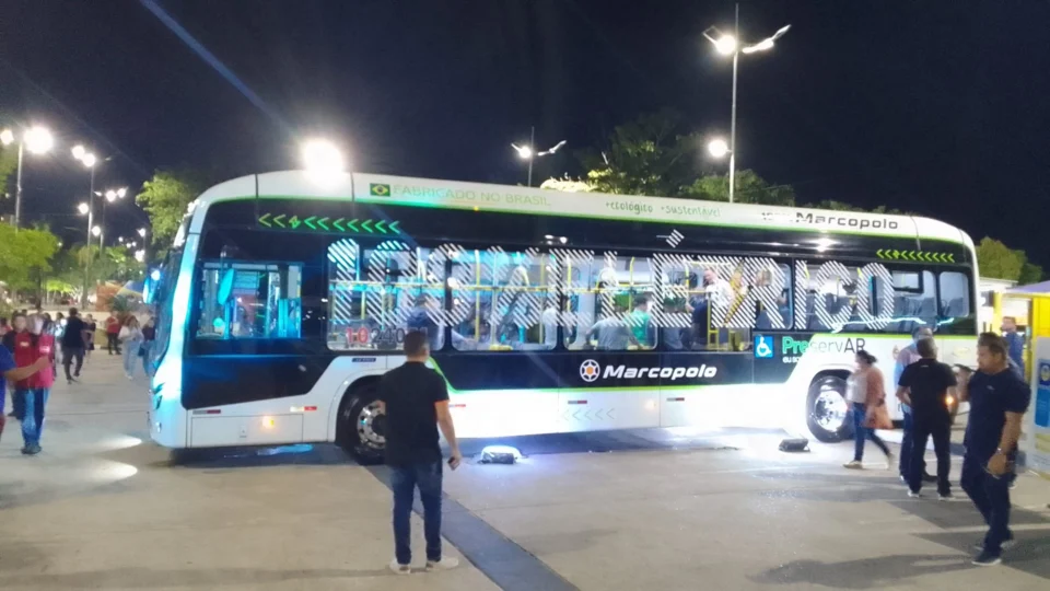 Manaus recebe nova unidade de ônibus 100% elétrico