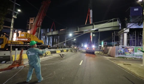 Avenida Ephigênio Salles será interditada para montagem de cobertura da passarela