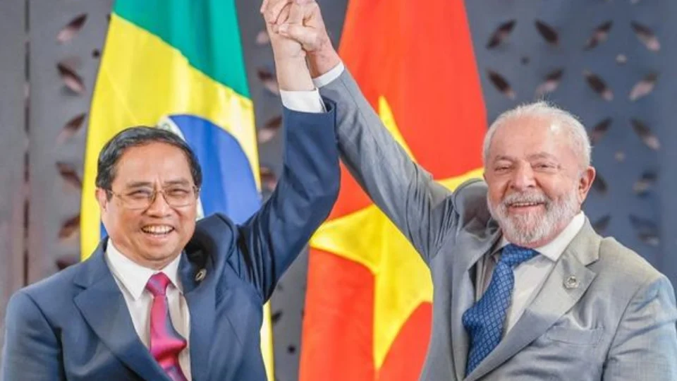 Lula se reúne com primeiro-ministro do Vietnã no Itamaraty