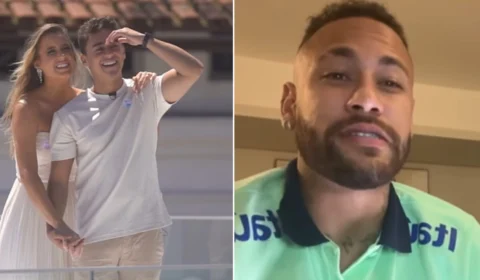 Neymar participa de chá-revelação de filho de deputado Nikolas Ferreira