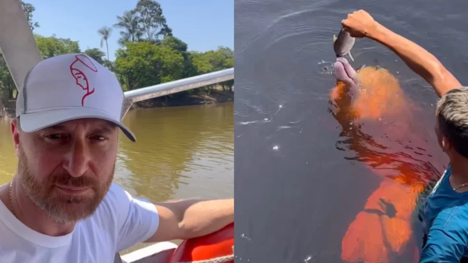VÍDEO: após show em Manaus, David Guetta é visto fazendo passeio amazônico
