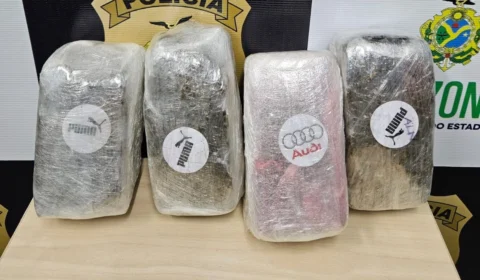 VÍDEO: drogas são apreendidas com ‘selos’ de marcas famosas em Manaus