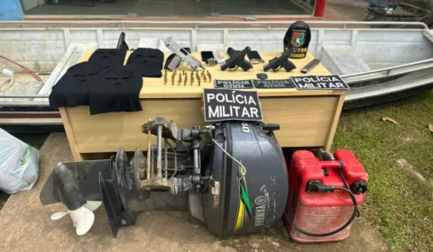 ‘Piratas de rio’ são presos com armas de fogo e objetos roubados no AM