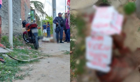 Criminosos executam homem e deixam ‘aviso’ de suposta facção em Manaus