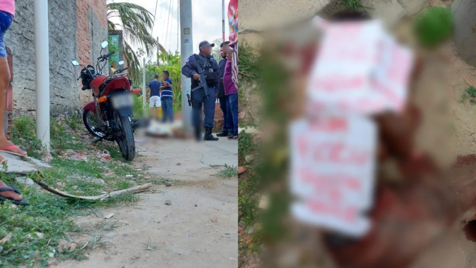 Criminosos executam homem e deixam ‘aviso’ de suposta facção em Manaus