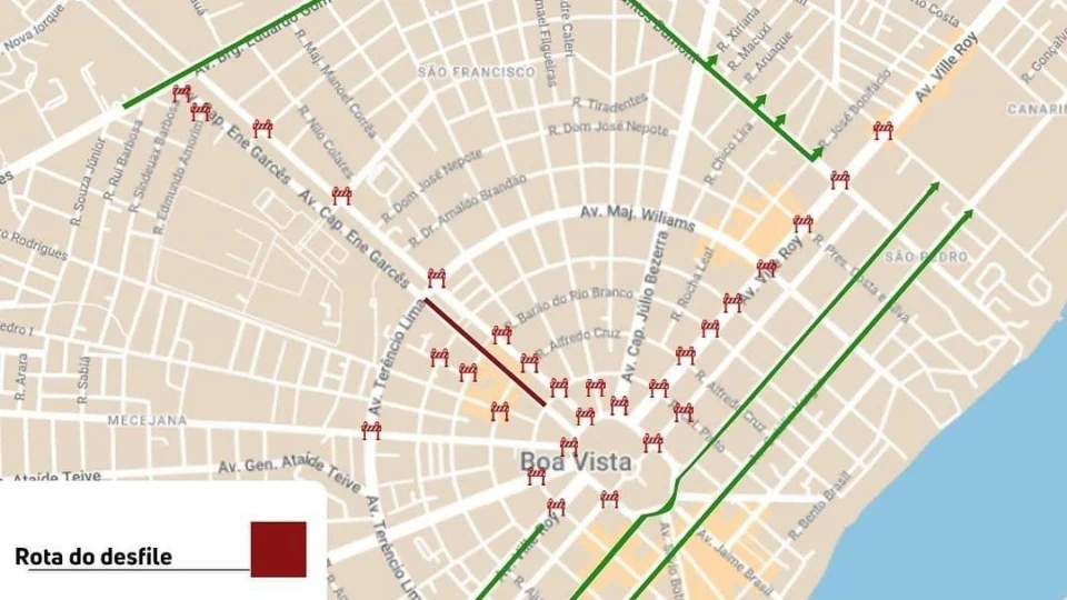 Veja quais trechos de Boa Vista serão bloqueados para o desfile 7 de setembro
