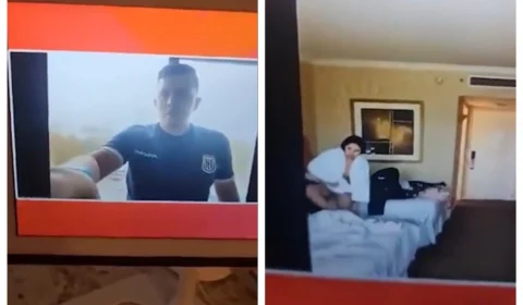 VÍDEO: por engano, repórter revela amante nua em noticiário ao vivo