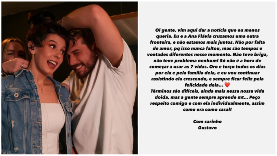 Ana Castela e Gustavo Mioto confirmam fim de relacionamento; veja