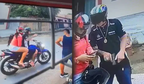 VÍDEO: casal de assaltantes rendem vítimas e exigem senha de celular em Manaus