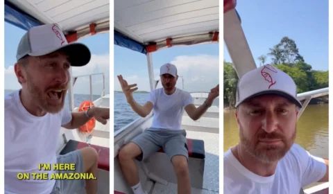 David Guetta divulga novas imagens sobre passeio em Manaus