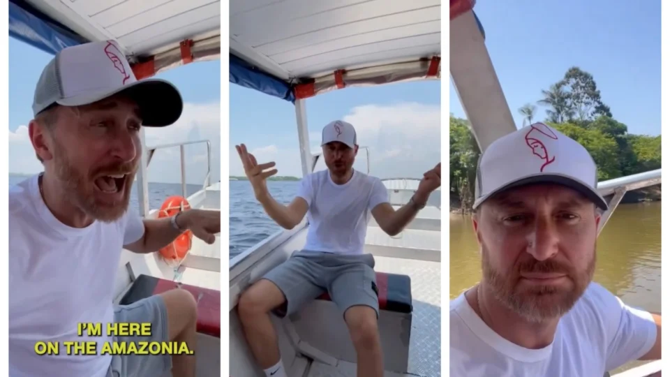 David Guetta divulga novas imagens sobre passeio em Manaus